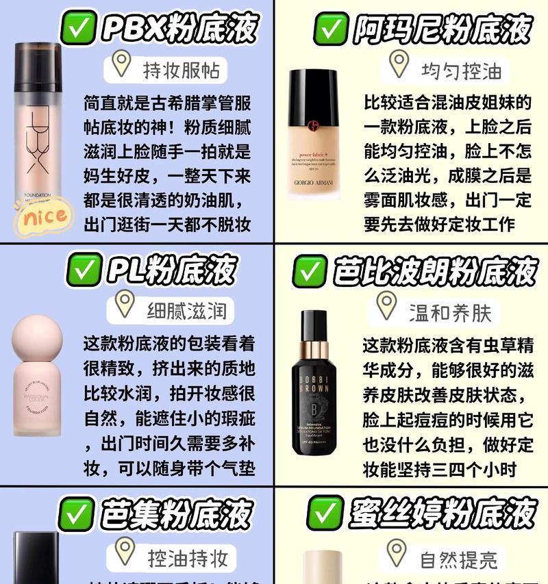 2021年度最佳粉底液排行榜（探索适合你的完美底妆利器，粉底液排行榜揭晓！）